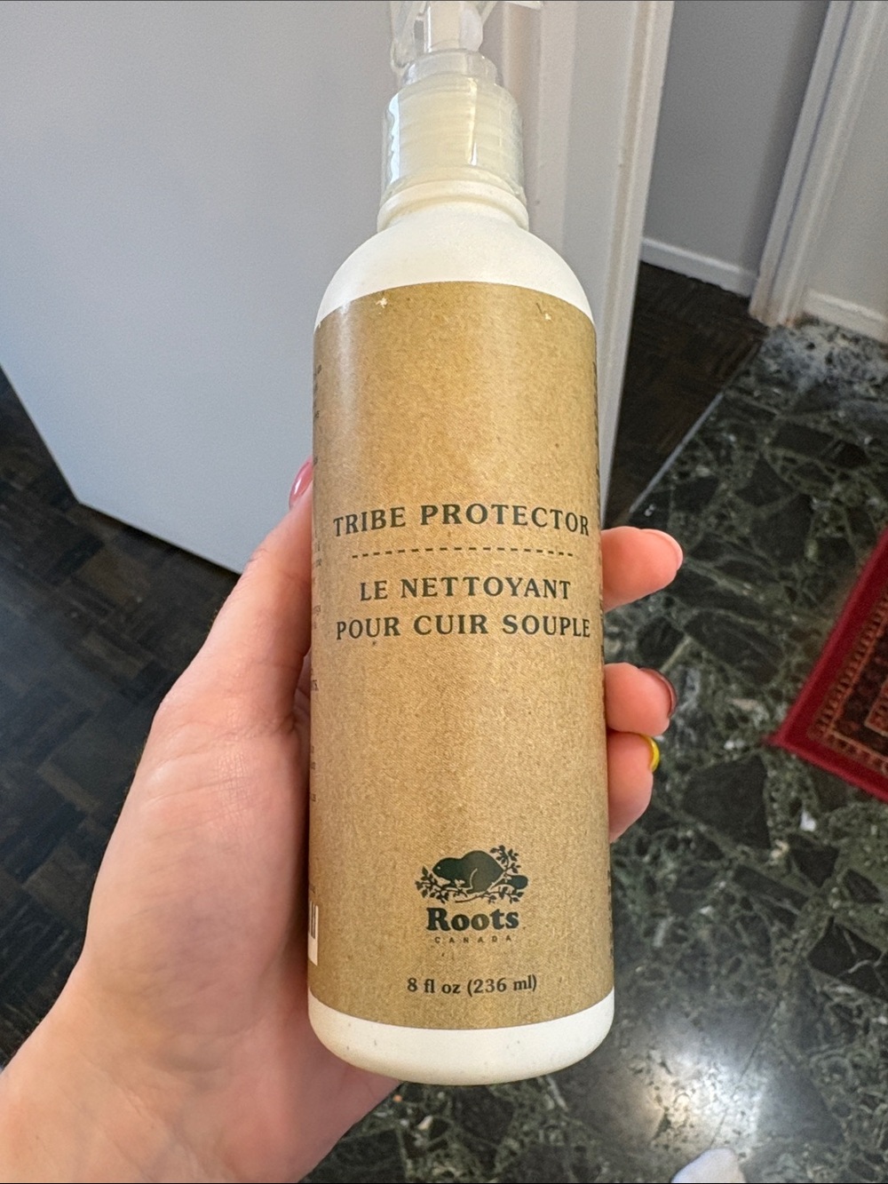 Roots Tribe Protector Leather Cleaner - Brown & Cream Bottle